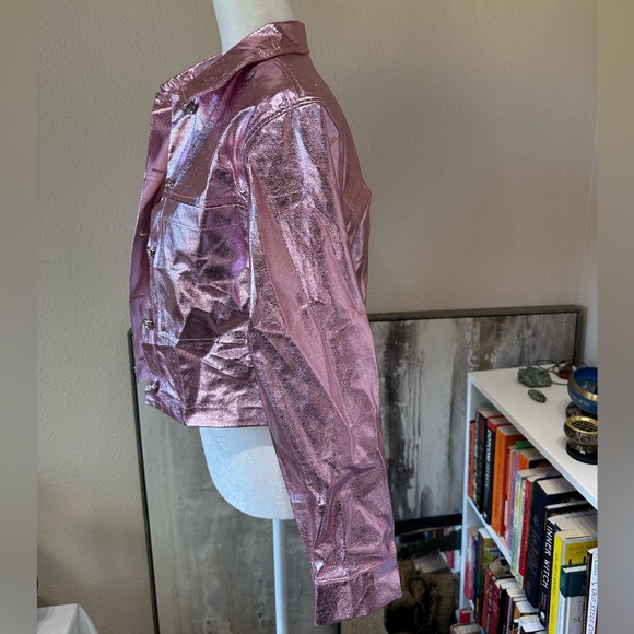 Barbie pink shiny jacket size small - Picture 3 of 10